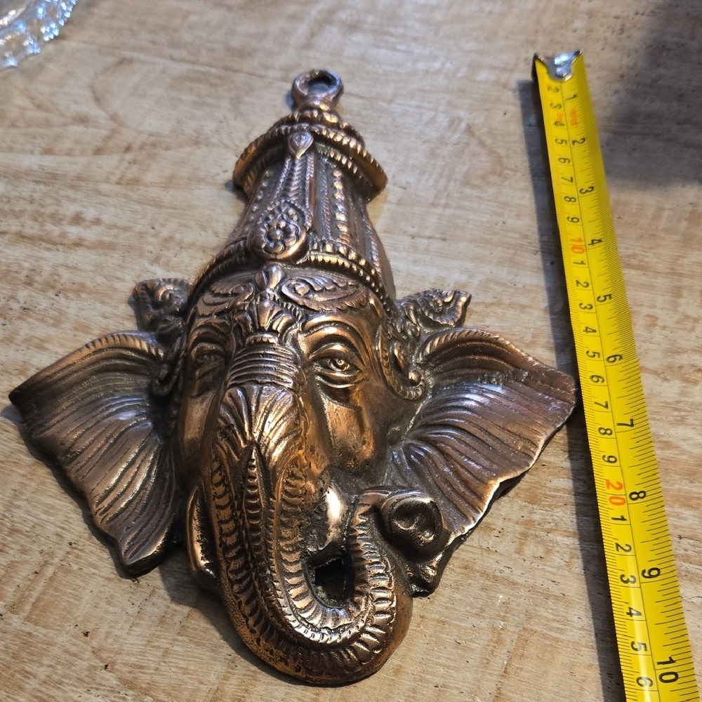 Bronze Elephant Wall Hanging Decor